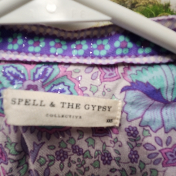 Spell An The Gypsy Poinciana lilac wild thing lavender mini dress xxs play - Picture 3 of 7